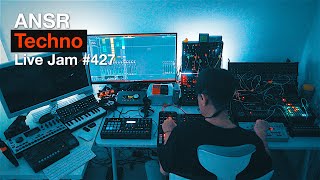 Techno LiveJam427 with TR8S  TB03  Eurorack Modular [upl. by Evaleen284]