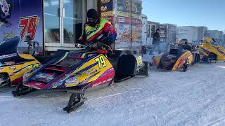 Listen to Sabrina Blanchet 440cc 1974 Ski doo Blizzard Pre Race warmup [upl. by Rodnas]