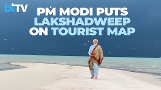 Stunning Videos Released By PM Narendra Modi Triggers Tourist Interest In Lakshadweep [upl. by Belsky593]