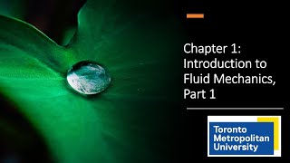 Introduction to Fluid Mechanics Part 1 [upl. by Strawn535]