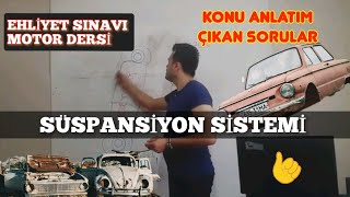 AMORTİSÖR VE YAYLAR EHLİYET SINAVI MOTOR DERSİ SÜSPANSİYON SİSTEMİ [upl. by Haisi907]