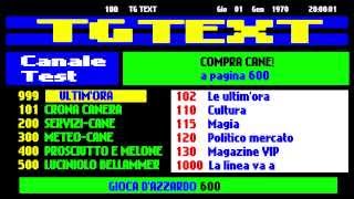 Tg Text  il notiziario in formato televideo [upl. by Raquela]