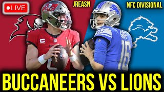 TAMPA BAY BUCCANEERS VS DETROIT LIONS LIVE STREAM NFC DIVISIONAL REACTION PLAY BY PLAY REACTION [upl. by Nangatrad]