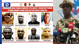 Military Declares Eight Wanted Over Murder Of Soldiers [upl. by Arondell]