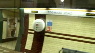 Arriving at Edgware Road on a Bakerloo Line 1972 Mk2 Stock train [upl. by Leslee]