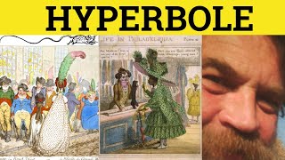 🔵 Hyperbole  Hyperbole Meaning  Hyperbole Examples  Rhetorical Devices [upl. by Wilbert]