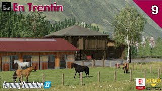 FARMING SIMULATOR 22 ⛰️ En Trentin 🌲 Stalla e fienile per i cavalli 🐎 ep09 [upl. by Adihsaar]