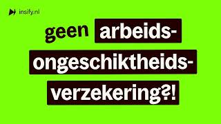 Heb je nou nog steeds geen arbeidsongeschiktheidsverzekering [upl. by Assenahs]