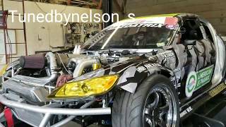 Dyno 1000hp 3 Rotor RX8 Formula Drift car Kyle Mohan Racing Mazda [upl. by Ashton]