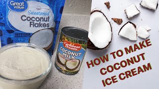 HOW TO MAKE COCONUT ICE CREAM BY CHEF CARLTON [upl. by Illac]