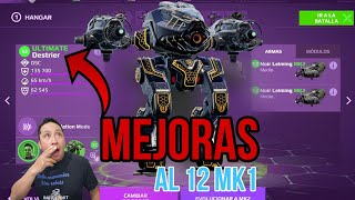 ✅️MEJORAS AL 12 MK1 AL ULTIMATE DESTRIER ¿CUANTA PLATA SE NECESITA SIN Y CON DESCUENTO  War Robots [upl. by Neened]