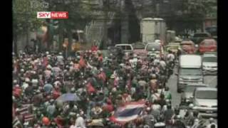 Thai Troops Open Fire At Red Shirt Protest [upl. by Ahtelahs481]