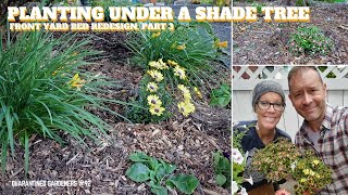 🕶 Planting Under Shade Tree Front Yard Bed Redesign Part 3  QG Day 92 🕶 [upl. by Arni]