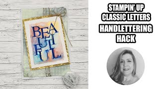 Easy Handlettering Hacks with Baskerville Font Classic Letters Stamps [upl. by Isteb]