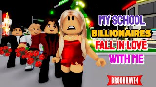 MY SCHOOL BILLIONAIRES FALL IN LOVE WITH ME  Brookhaven Mini Movie VOICED [upl. by Enymzaj869]