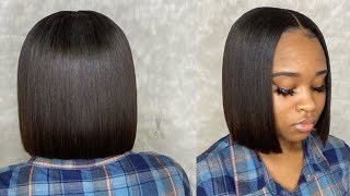 Protective Quickweave  Blunt Cut Bob ✂️ [upl. by Seagraves261]