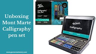 unboxing Mont Marte Calligraphy set [upl. by Coppinger]