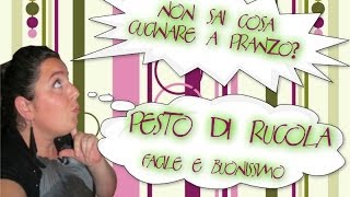 Ricette Bimby  Pesto di Rucola  Arriva Lestate Italian recipewith Olive OilCheesePine Nuts [upl. by Nodnelg]