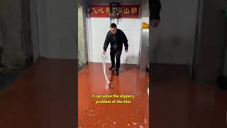 The floor is slippery and dangerous Use antislip materials quicklyfallguys kitchen antislip [upl. by Ycnan]