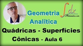 Grings  Quádricas Superfícies Cônicas  Aula 6 [upl. by Dannica]