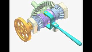 Bevel gear clutch for changing rotation direction 1 [upl. by Anneirb248]