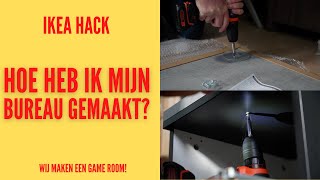 Mijn nieuw bureau meubel bouwen  Ikea hack [upl. by Adaha315]