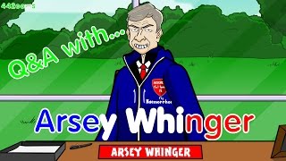 Arsene Wenger QampA Parody 442oons Football Cartoon [upl. by Nirtak]