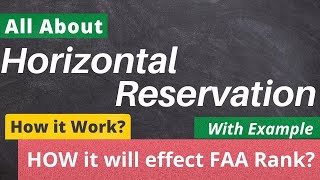 Horizontal Reservation  Kya Hota Hai  How it Will Effect Your Selection [upl. by Aliuqa]