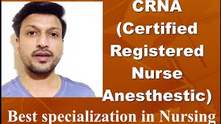 CRNA CERTIFIED REGISTERED NURSE ANESTHETIC  in Malayalam  Best specialization after BSc Nursing [upl. by Etnor]