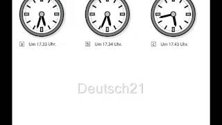 Hörübungen Start Deutsch 1 Uhrzeit und Zeitangaben [upl. by Atiuqcaj]