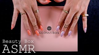 ASMR Glossybox Unboxing 🎧 soft spoken tapping scratching [upl. by Kayle]