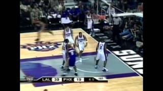 Los Angeles Lakers Big 4 Full Highlights vs Suns 20031101 First game together [upl. by Enialedam]