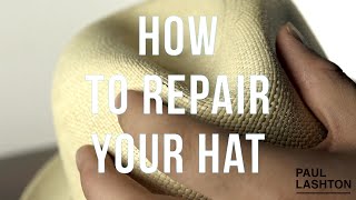 How to Repair the Crown of a Straw Hat [upl. by Alrahs]