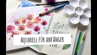 Aquarell für Anfänger  Meine Bilder  Tipps und Techniken  Watercolor for Beginners [upl. by Nomor]