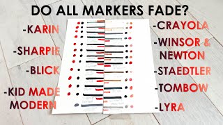 Are Any Markers Lightfast aka Fade resistant 6 Month Lightfast Test of Markers [upl. by Yenduhc108]