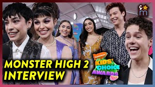 Monster High Movie Cast Tease Sequel at Kids Choice Awards 2023 [upl. by Dorej340]