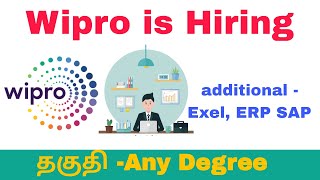 WIPRO IS HIRING  ANY DEGREE  CHENNAI [upl. by Yttig327]