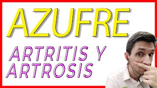 Beneficios del MSM en la artritis y artrosis Azúfre orgánico [upl. by Leopoldine591]