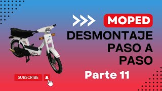 Desmontaje PASO a PASO de un VESPINO Parte 11  Caballete separar cárteres y cigüeñal  Final MOPED [upl. by Nazarius]