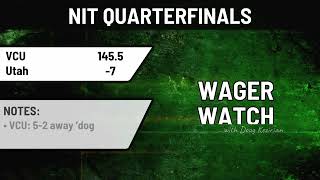 College Rush betting breakdown of NIT quarterfinals UNLV vs Seton Hall 45 and VCU vs Utah 7 [upl. by Fuld]