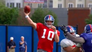 Eli Manning 2015 Training Camp Highlights [upl. by Mosa317]