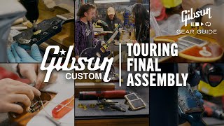 Final Guitar Assembly At Gibson Custom Shop – Watch Us Build A Guitar [upl. by Hsitirb]