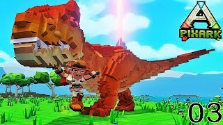 MANGÉ PAR UN TREX   PixARK  Ep3 [upl. by Setsero]