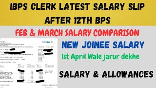 IBPS CLERK SALARY  IBPS CLERK Latest Salary After 12th BPS  NEW JOINEE SALARY ibpsclerk2023 [upl. by Eelrac59]