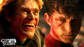 FINAL FIGHT SpiderMan vs Green Goblin  SpiderMan No Way Home Tom Holland Willem Dafoe [upl. by Salesin]