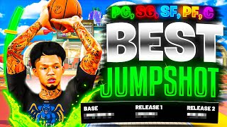 BEST JUMPSHOT FOR ALL BUILDS in NBA 2K22 HIGHEST GREEN WINDOW 100 GREENLIGHT  BEST BADGES NBA2K22 [upl. by Lavern600]