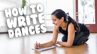 How To Write Down Choreography with trainwithkendall [upl. by Arrekahs991]