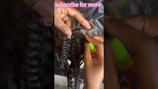 SLOW TUTORIAL 🥂 Using A Wig Cap To Crochet Braids [upl. by Airol]