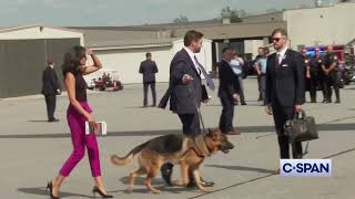 JD Vance and Usha and Atlas depart Georgia 1042024 [upl. by Epperson]