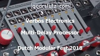 Verbos MultiDelay Processor demo  DMF 2018 [upl. by Tayib]